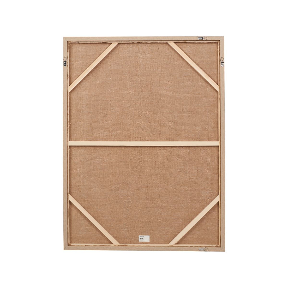 QUIET FORM – Neutral Abstract Canvas with Natural Frame