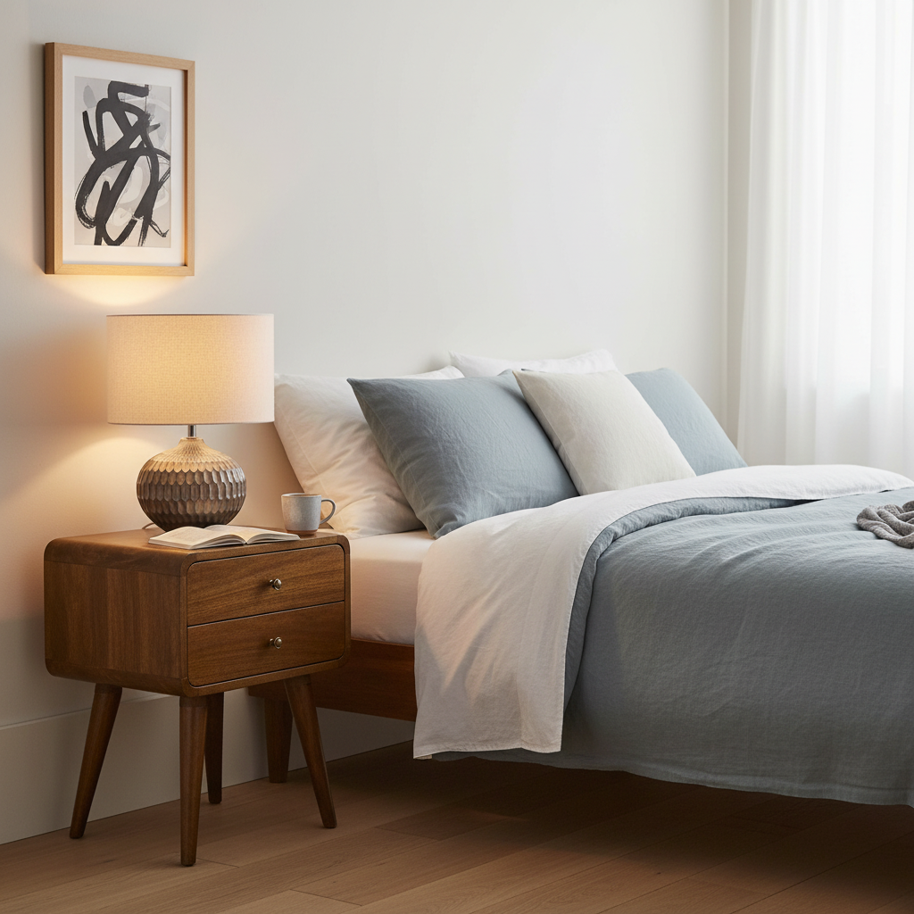 SOREN Bronze Textured Ceramic Table Lamp  Linen Look Shade