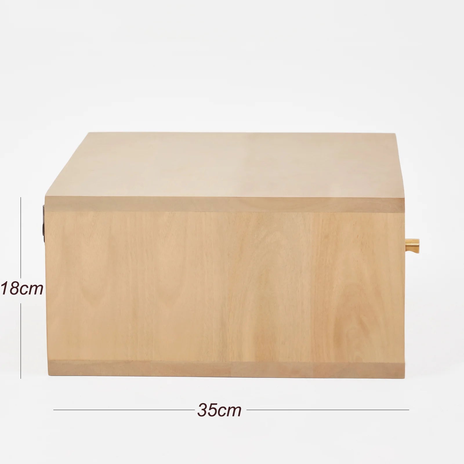 UNA Scandinavian oak solid wood floating bedside table | malletandplane.com