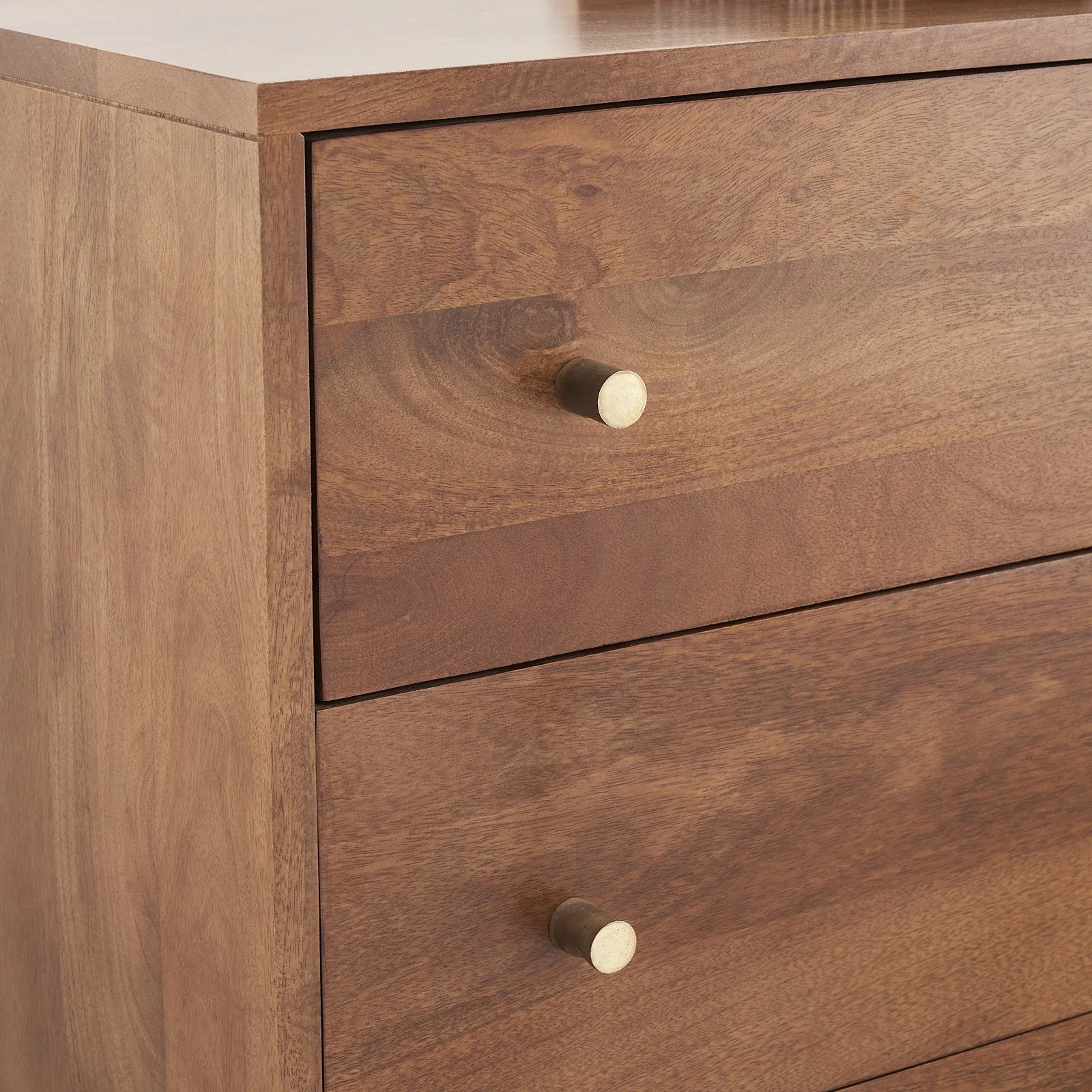Oslo Scandinavian walnut solid wood chest of drawers | malletandplane.com