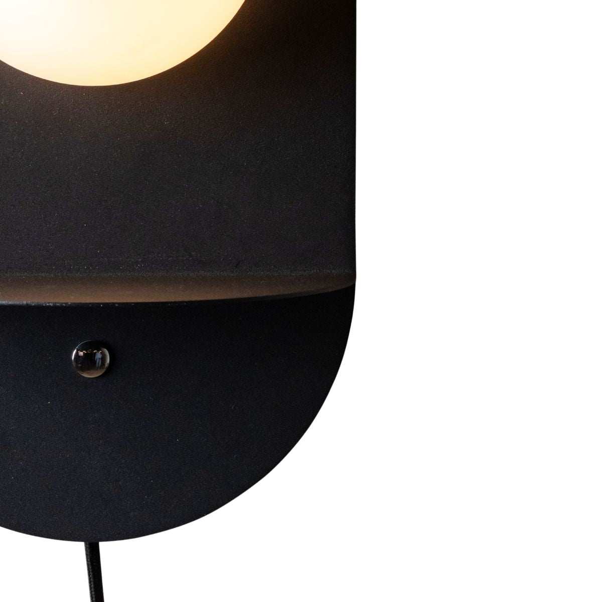 TOKYO Black Wall Light with Shelf & USB Charger