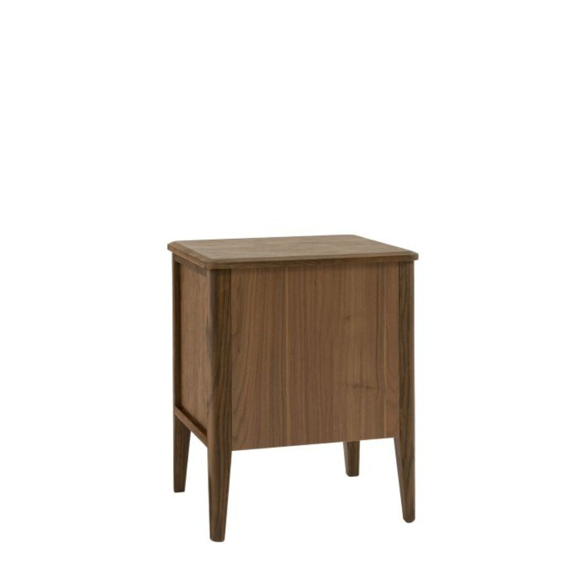 Torsten Walnut Bedside Table with 2 Drawers | malletandplane.com
