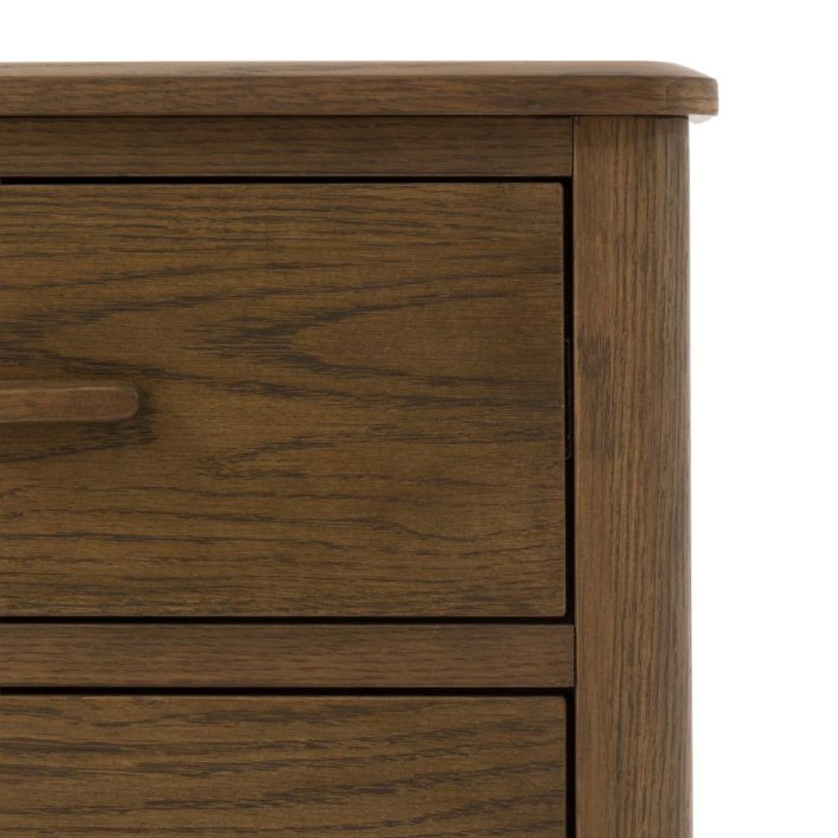 Torsten Walnut Bedside Table with 2 Drawers | malletandplane.com