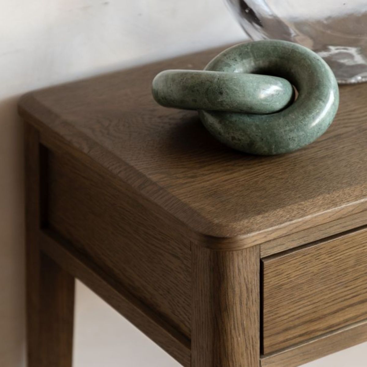 Torsten Walnut Console Table with 2 Drawers | malletandplane.com
