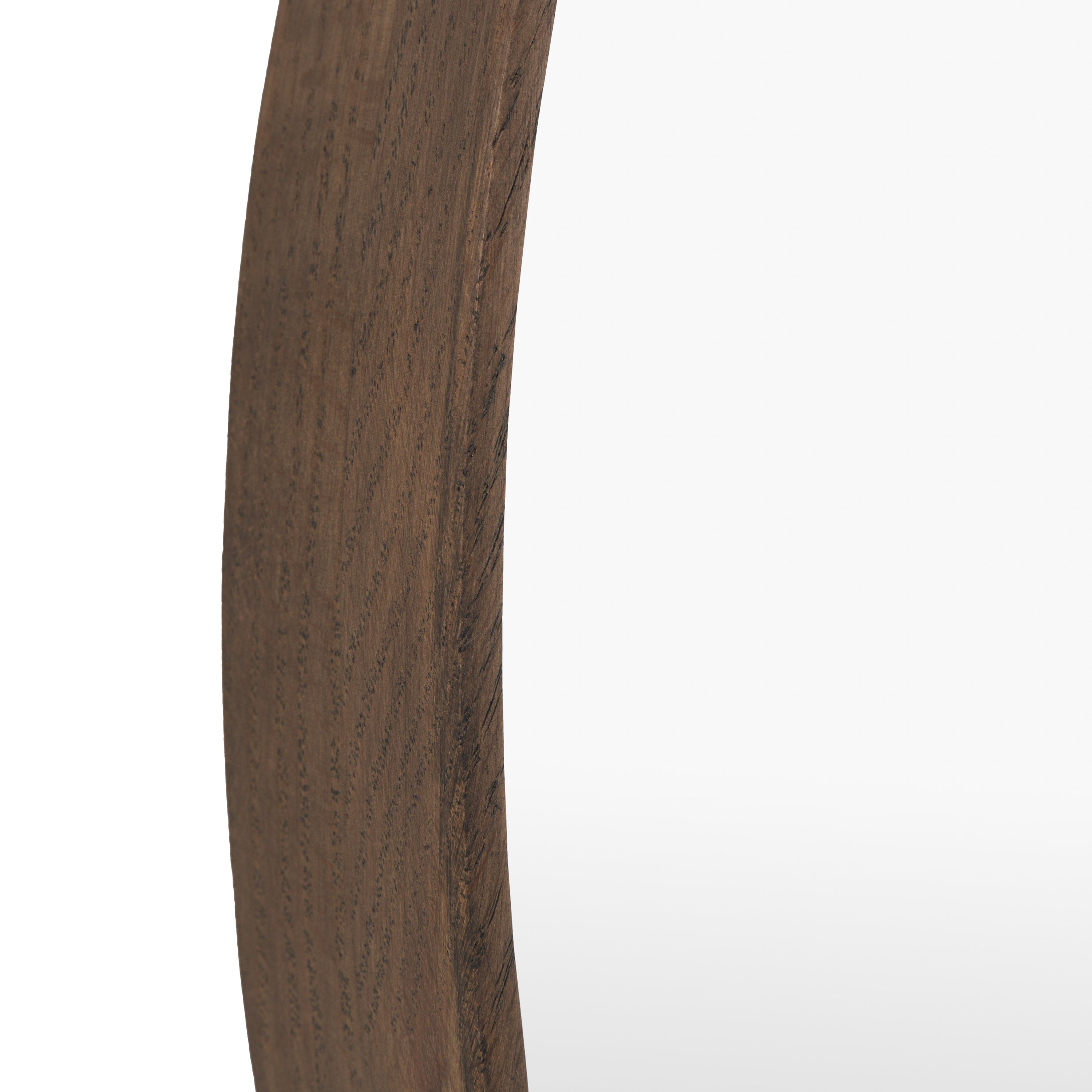 Helsinki Round Mirror Walnut - detail and lifestyle view 4