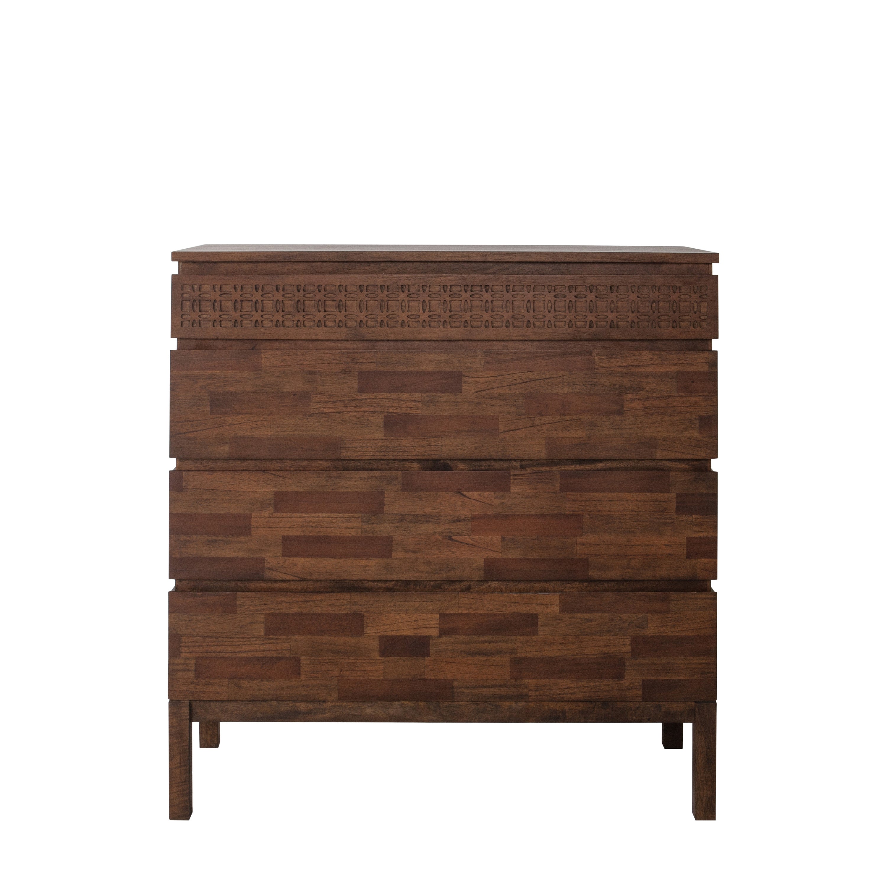 LAYLAH Brown 4 Drawer Chest of Drawers - product view