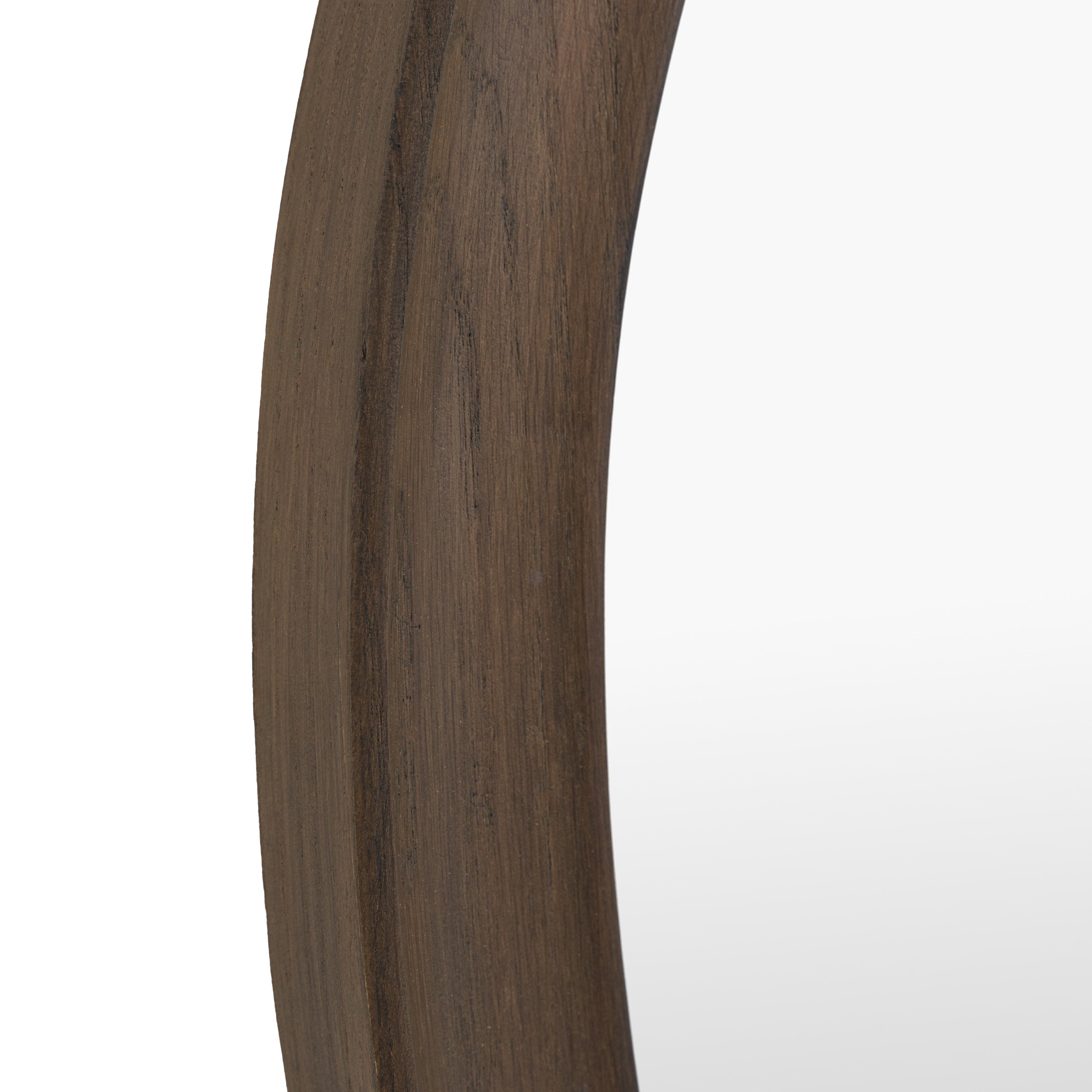 Copenhagen Pebble Mirror Walnut - detail and lifestyle view 7