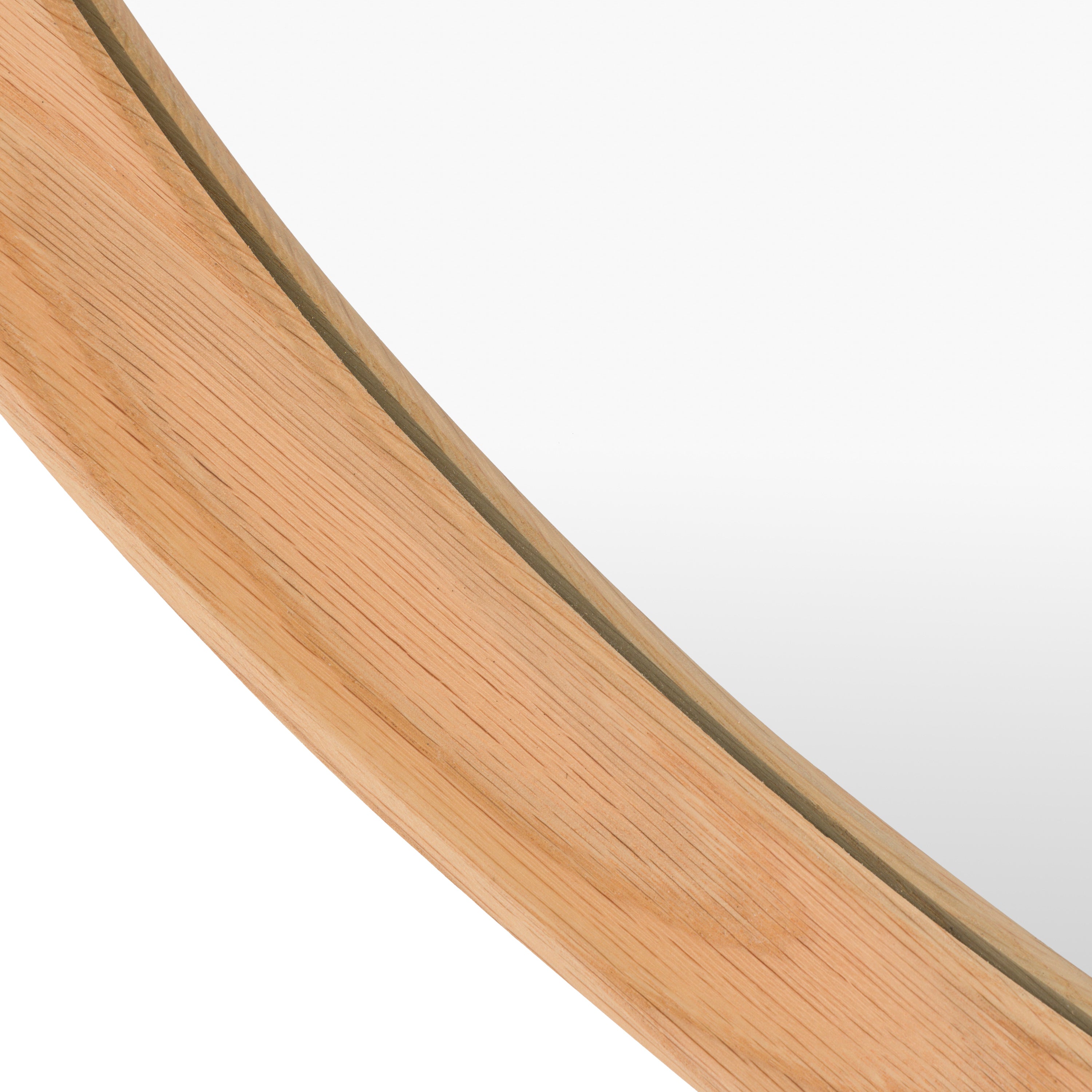Copenhagen Pebble Mirror Oak - detail and lifestyle view 8