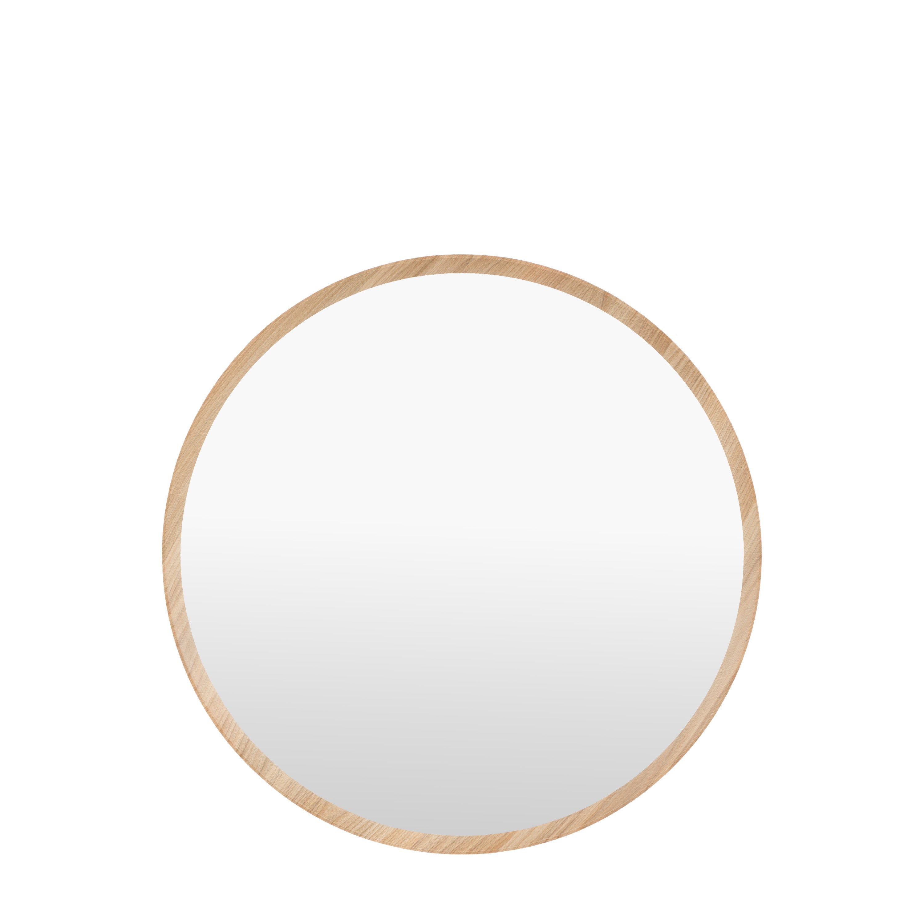 Helsinki Round Mirror Oak - product view