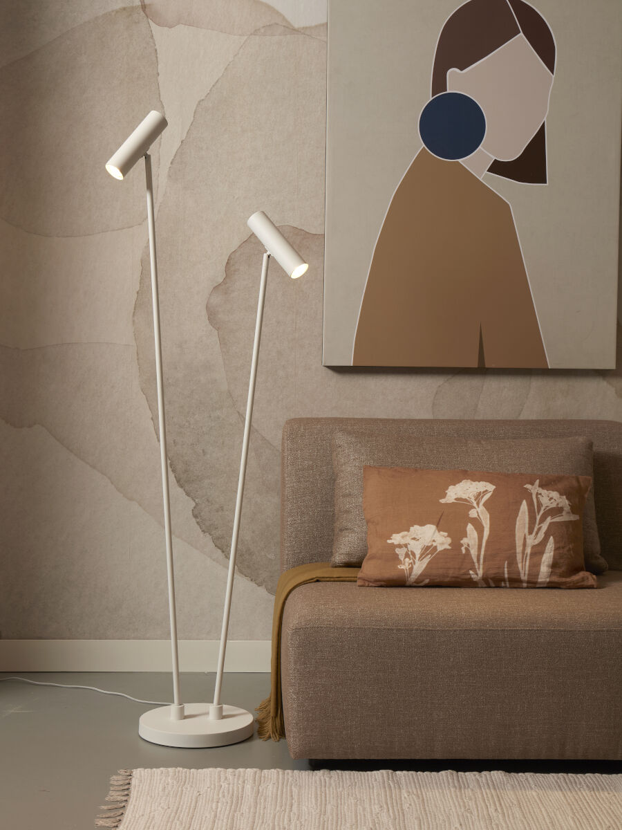 Havana twin floor lamp in smart white finish by It'sAboutRomi | malletandplane.com