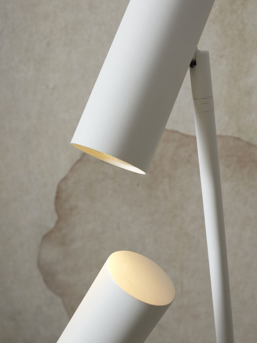 Havana twin floor lamp in smart white finish by It'sAboutRomi | malletandplane.com