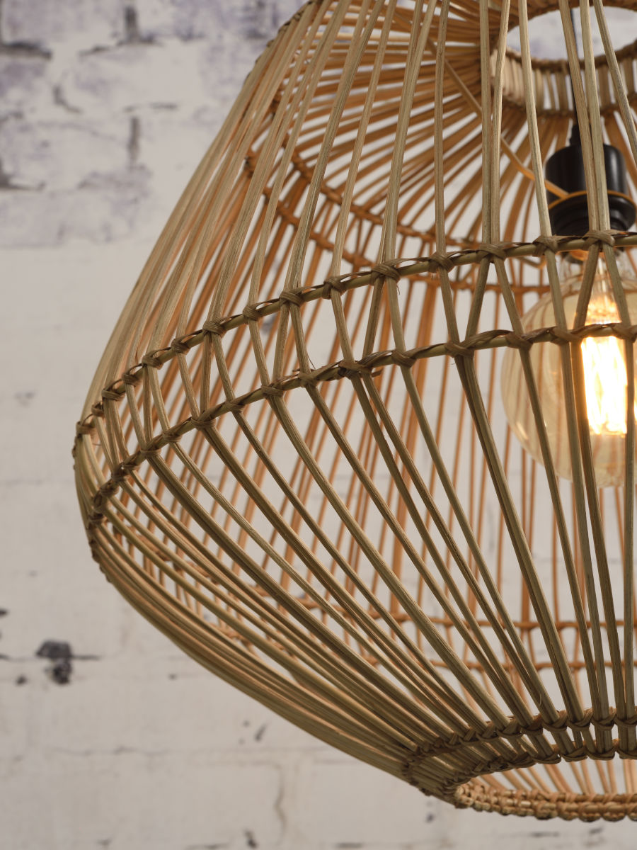 Madagascar hand woven rattan pendant light | malletandplane.com