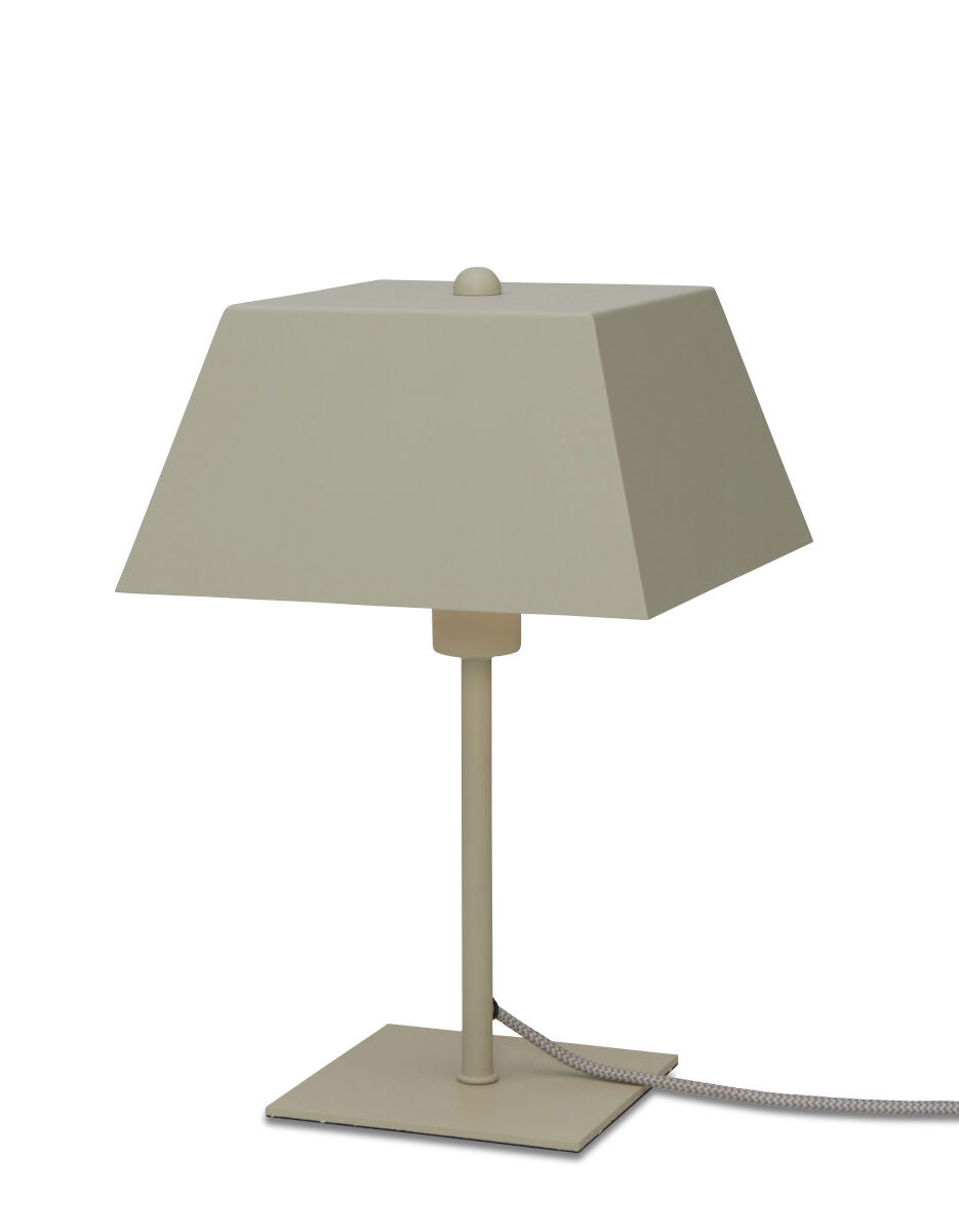 Perth retro inspired table lamp in soft green finish | malletandplane.com