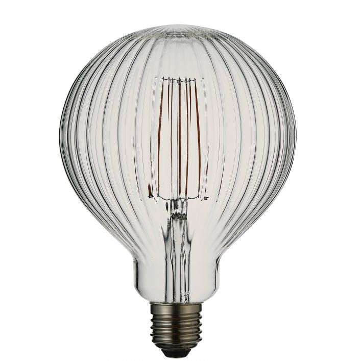 RIBBED LED E27 Decorative Filament Bulb | MalletandPlane.com