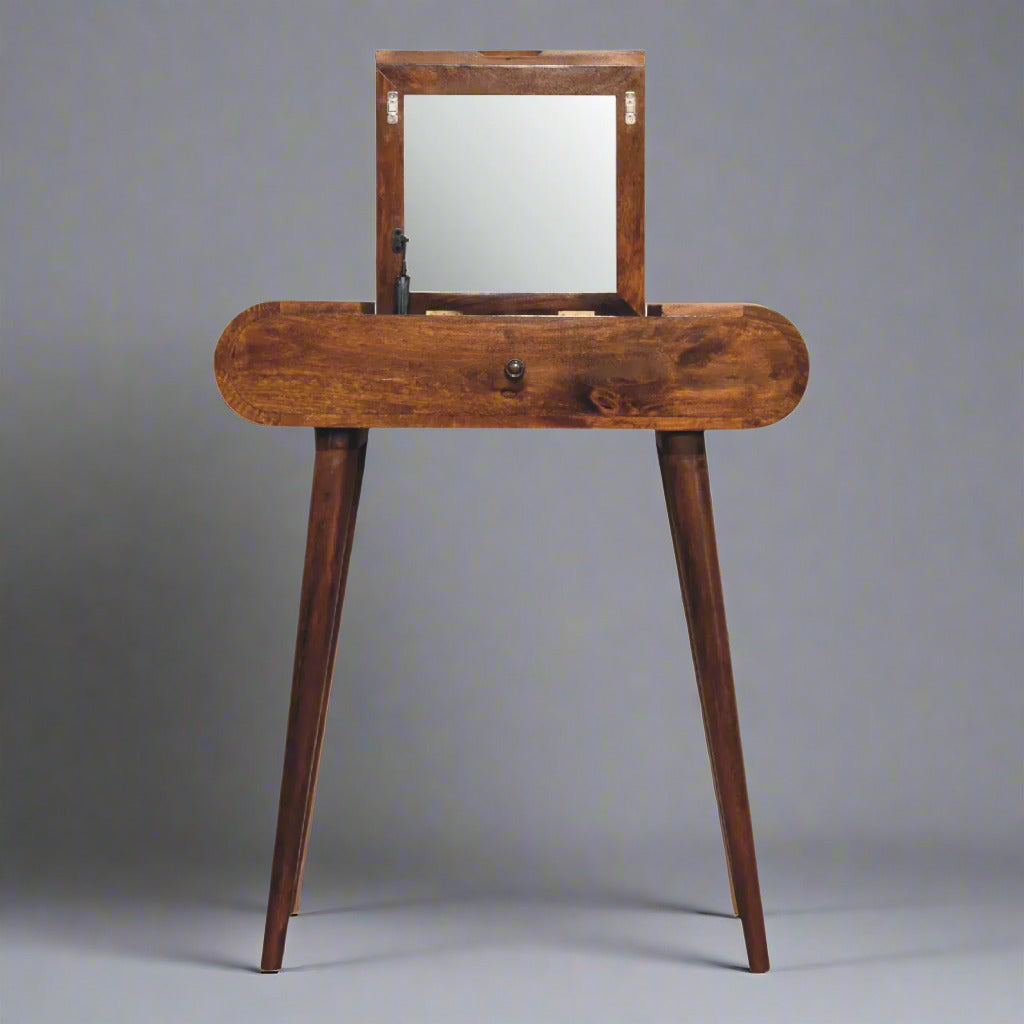 Mini Newton compact chestnut dressing table | MalletandPlane.com