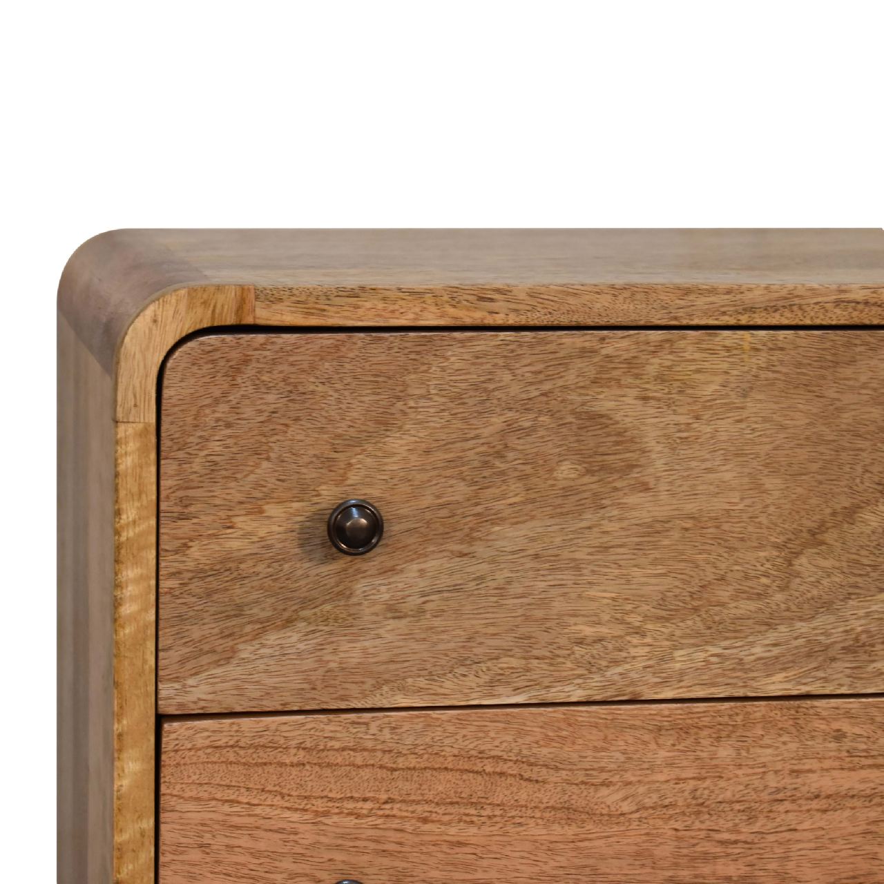 Mini Century Solid Wood Compact Chest of Drawers in Oak-ish finish | MalletandPlane.com