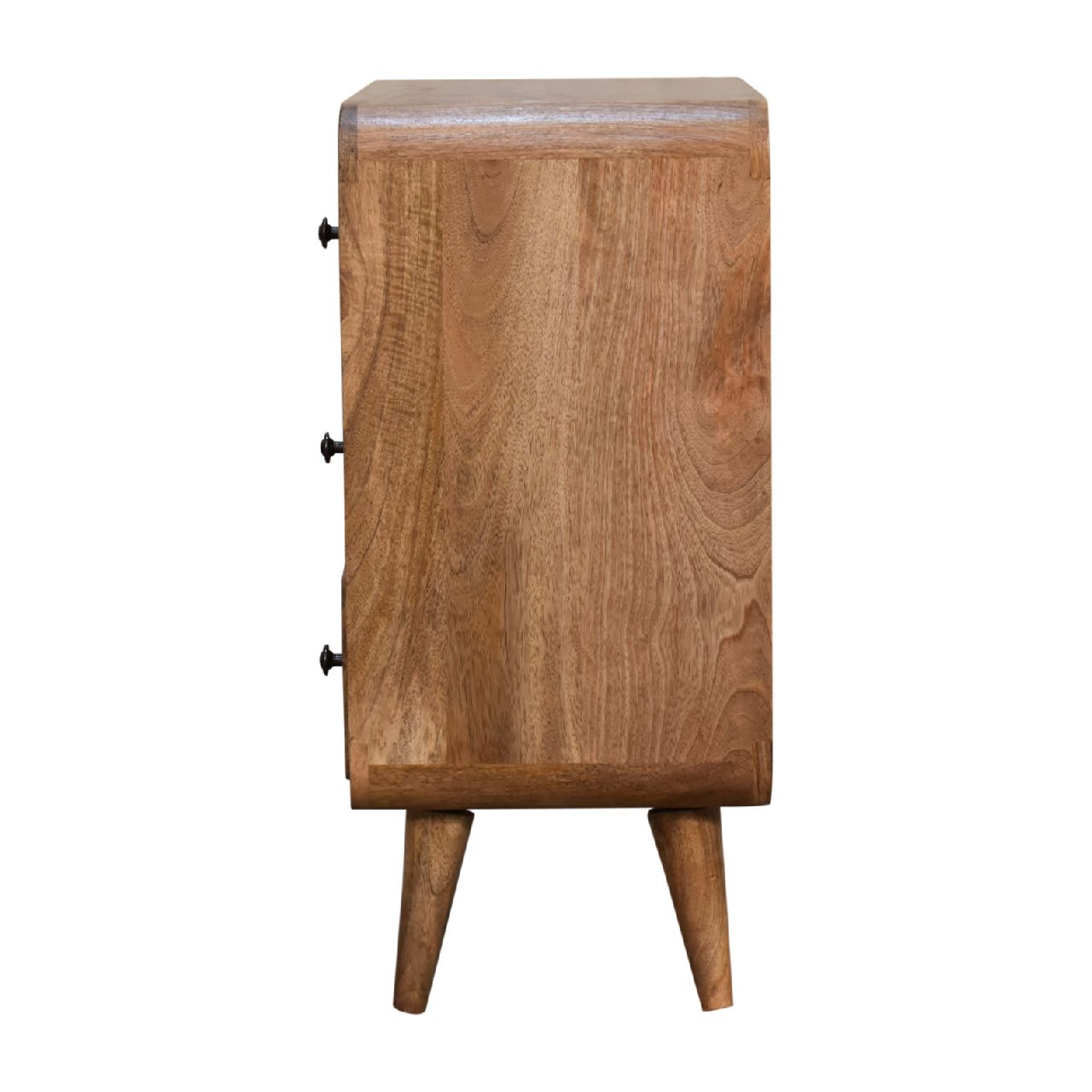 Mini Century Solid Wood Compact Chest of Drawers in Oak-ish finish | MalletandPlane.com