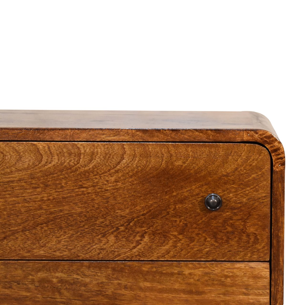 Mini Century Solid Wood Compact Chest of Drawers in Deep Chestnut finish | Malletandplane.com
