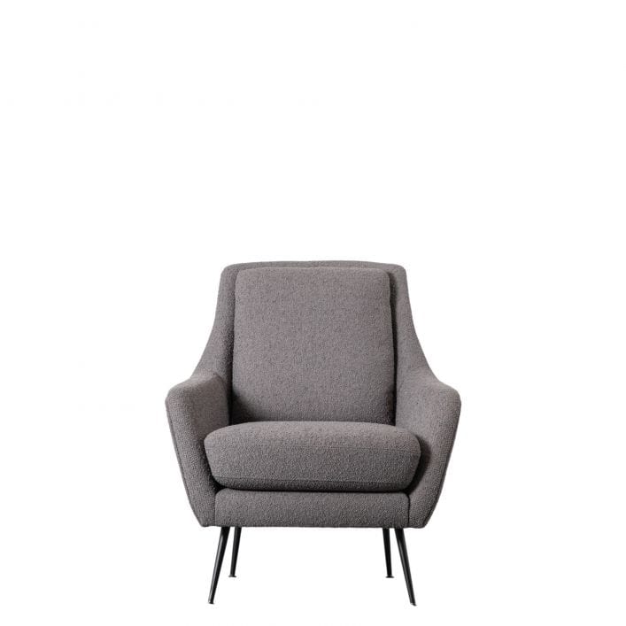 FRITH grey retro armchair | MalletandPlane.com