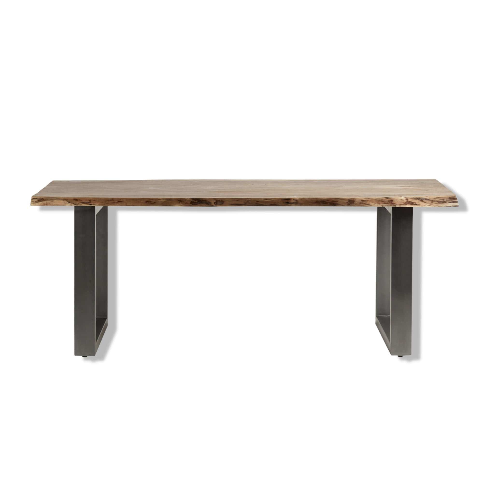 Live Edge Large 200cm solid acacia wood dining table | MalletandPlane.com
