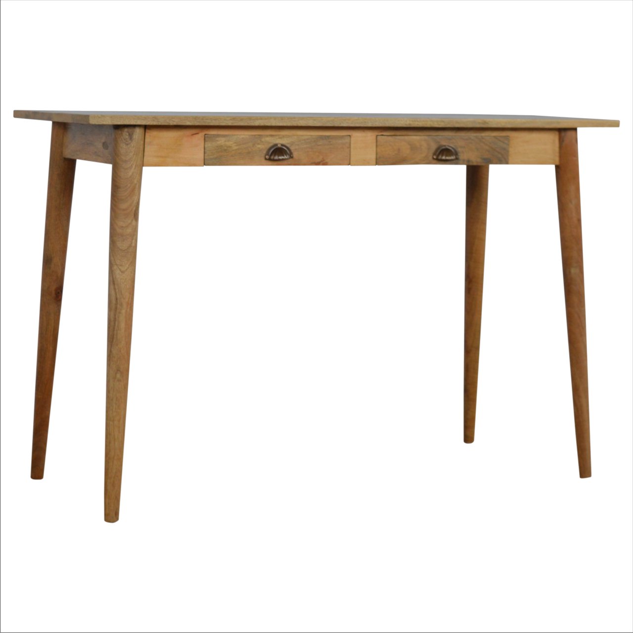JONAH Handmade Nordic Home Office Desk in Solid Wood with 2 Drawers | malletandplane.com