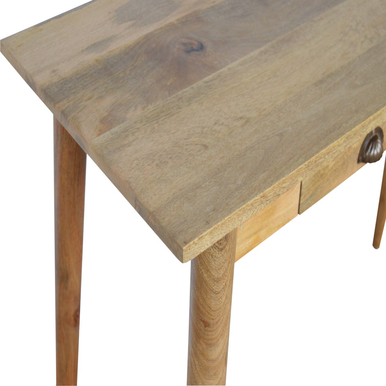 JONAH Handmade Nordic Home Office Desk in Solid Wood with 2 Drawers | malletandplane.com
